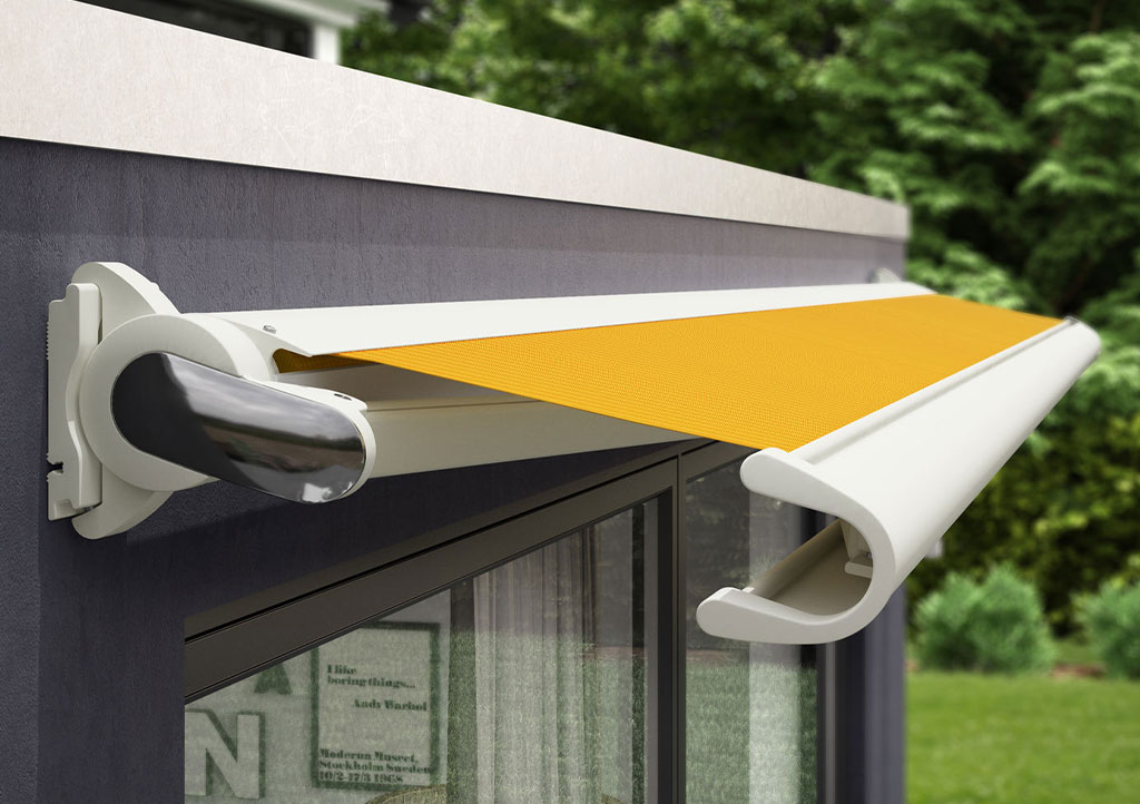 Our sturdy Markilux 990 awnings