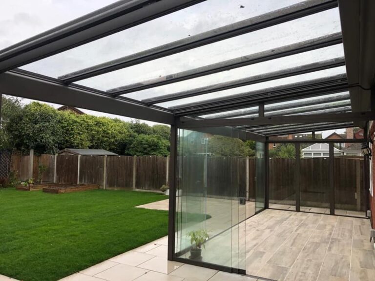 glass roof with glazing