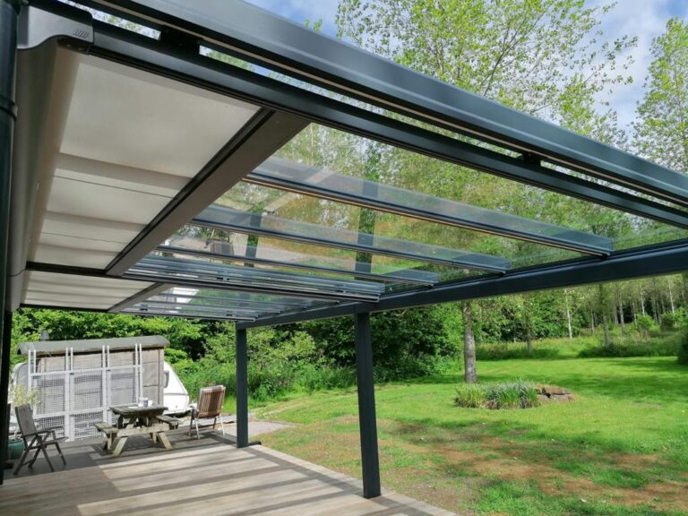 glass roof shading veranda