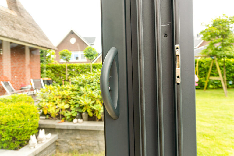close up of double glazed door