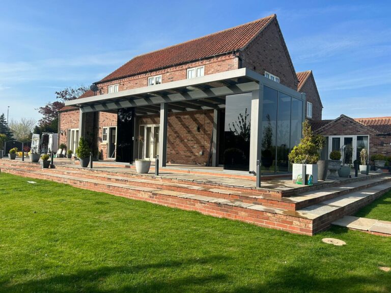 grey vue grande pergola
