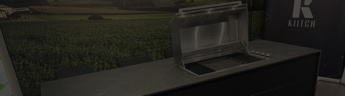 Outdoor kitchen banner